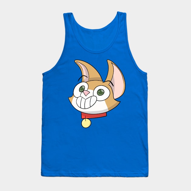 Cartoon Kitty Cat Tank Top by Jamtastic